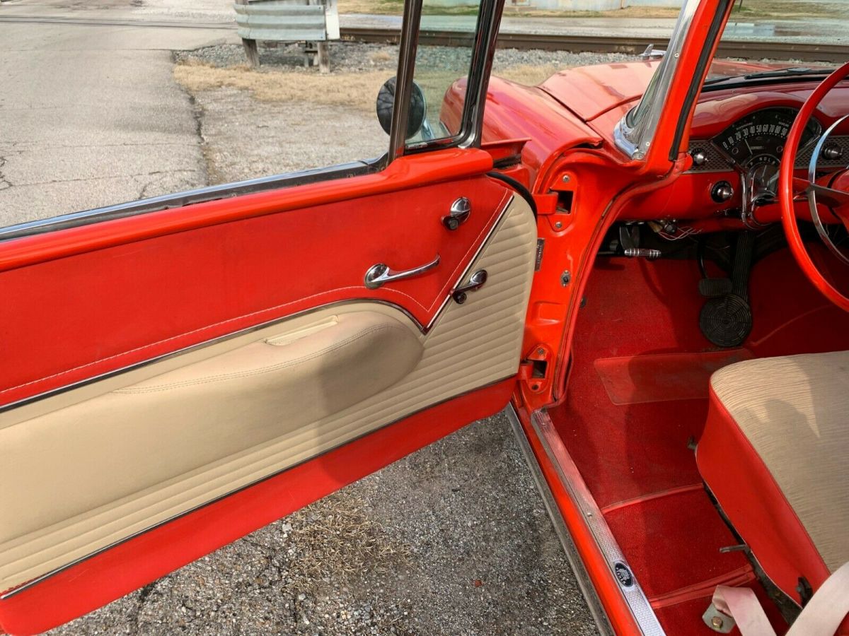1955 Red Chevrolet Bel Air/150/210 Coupe