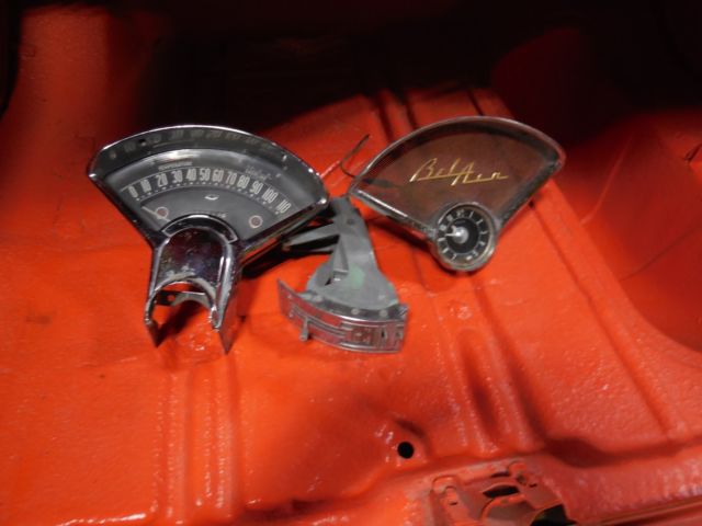 1955 Orange Chevrolet Bel Air/150/210 Sedan