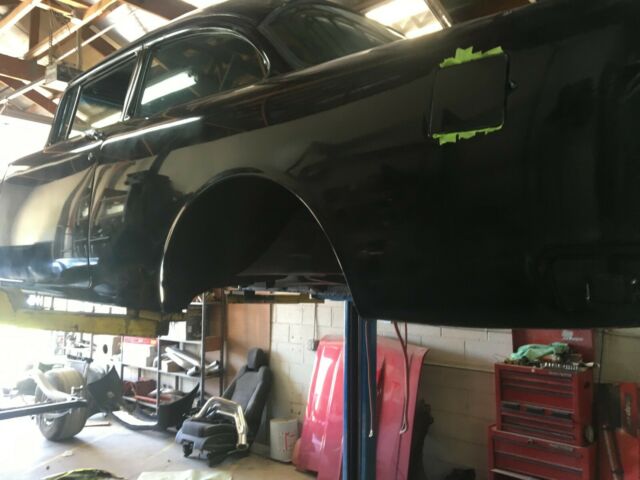 1955 Black Chevrolet Bel Air/150/210 Sedan