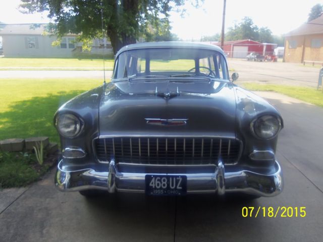 1955 Gray Chevrolet Bel Air/150/210 Wagon