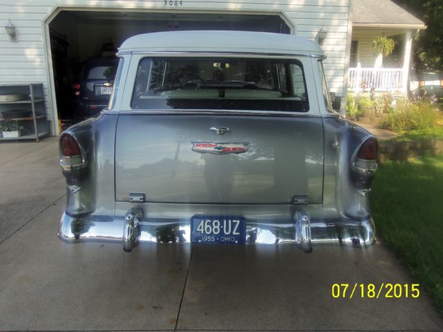 1955 Gray Chevrolet Bel Air/150/210 Wagon