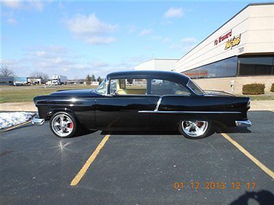 1955 Black Chevrolet Bel Air/150/210 Coupe