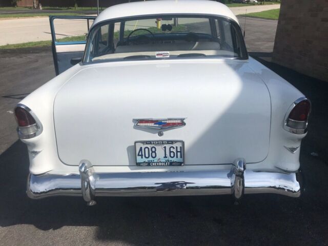 1955 Blue Chevrolet Bel Air/150/210 Sedan