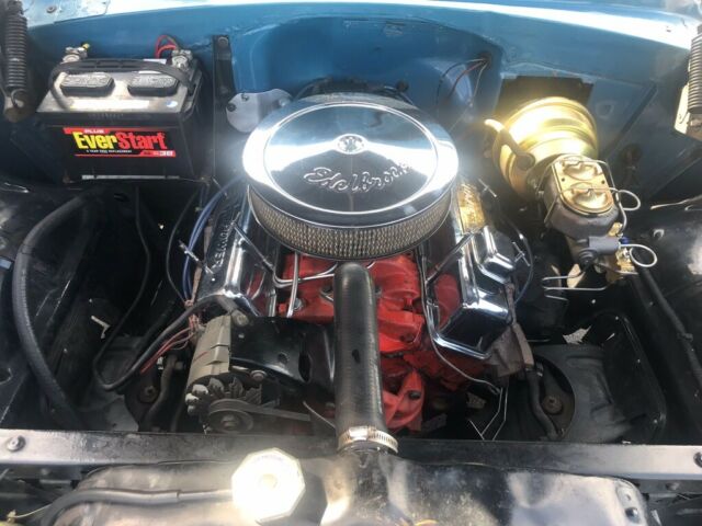 1955 Blue Chevrolet Bel Air/150/210 Sedan