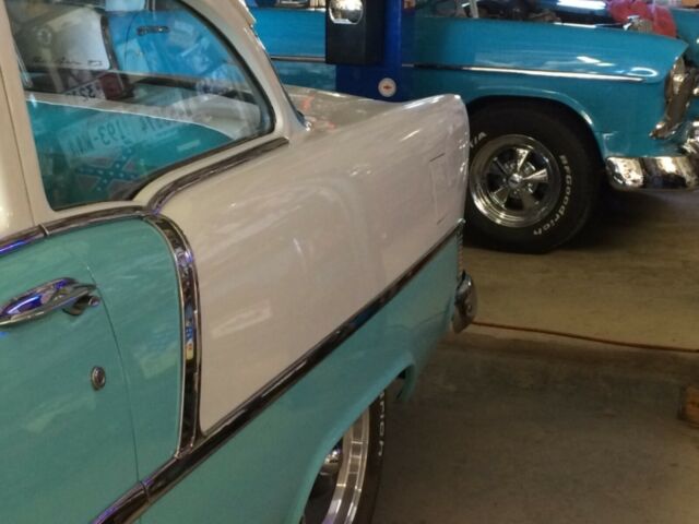 1955 Blue Chevrolet Bel Air/150/210 Sedan