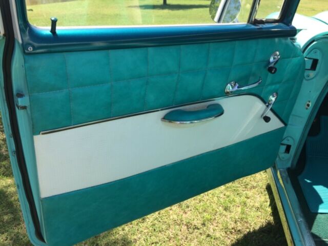 1955 Blue Chevrolet Bel Air/150/210 Sedan