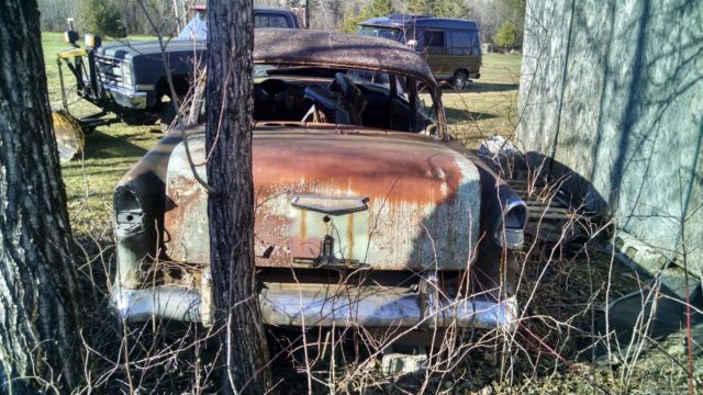 1955 Orange Chevrolet Bel Air/150/210 Sedan