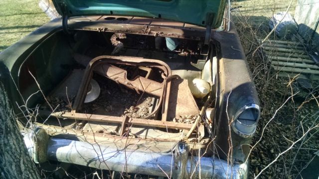 1955 Orange Chevrolet Bel Air/150/210 Sedan