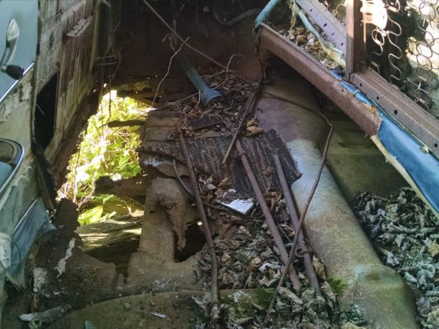 1955 Orange Chevrolet Bel Air/150/210 Sedan