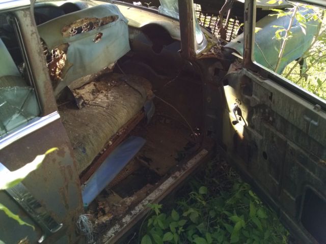 1955 Orange Chevrolet Bel Air/150/210 Sedan