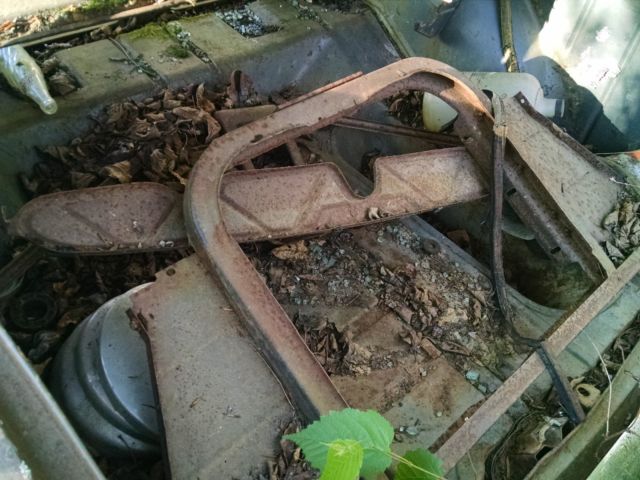 1955 Orange Chevrolet Bel Air/150/210 Sedan