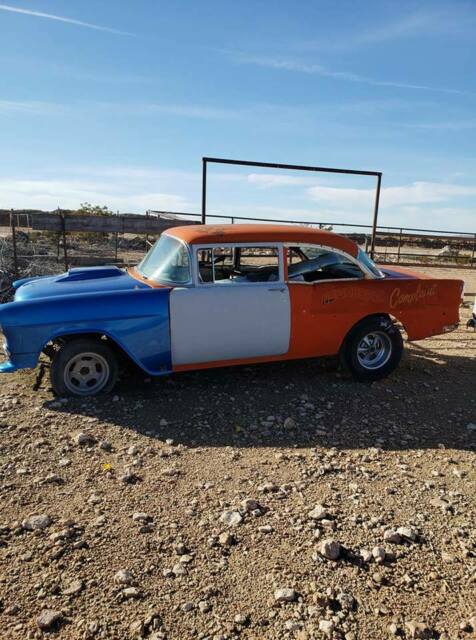 1955 Orange Chevrolet Bel Air/150/210 Sedan