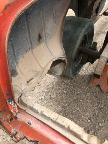 1955 Orange Chevrolet Bel Air/150/210 Sedan