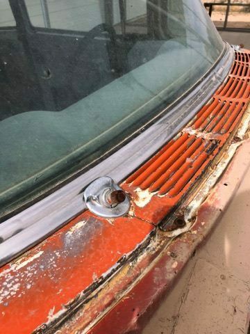 1955 Orange Chevrolet Bel Air/150/210 Sedan