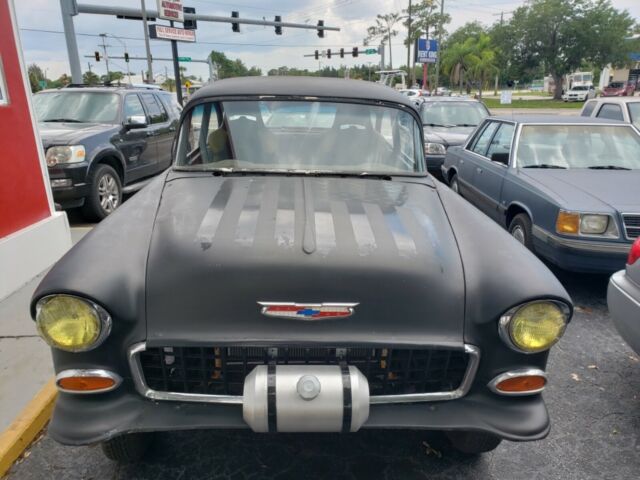 1955 Black Chevrolet Bel Air/150/210 Coupe