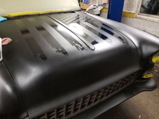 1955 Black Chevrolet Bel Air/150/210 Coupe