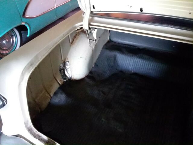 1955 Blue and creme Chevrolet Bel Air/150/210 Sedan