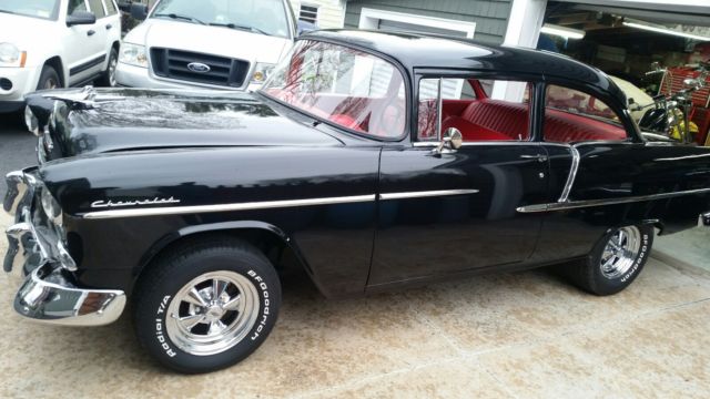 1955 Black Chevrolet Bel Air/150/210 Coupe
