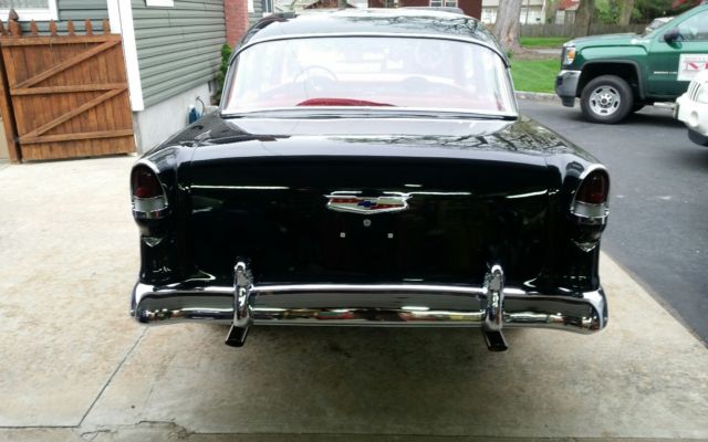1955 Black Chevrolet Bel Air/150/210 Coupe