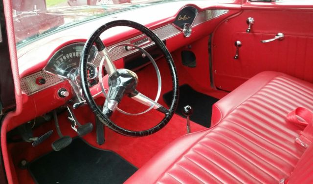 1955 Black Chevrolet Bel Air/150/210 Coupe