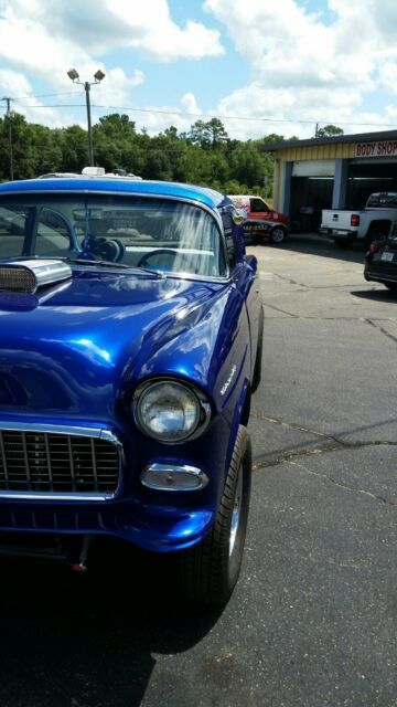 1955 Blue Chevrolet Bel Air/150/210 2 DOOR POST