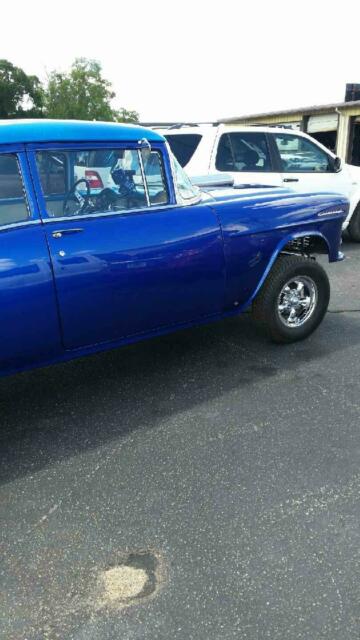 1955 Blue Chevrolet Bel Air/150/210 2 DOOR POST
