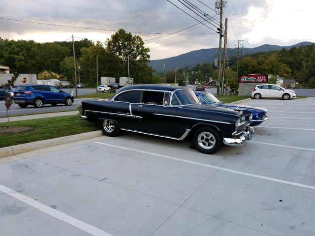 1955 Black Chevrolet Bel Air/150/210