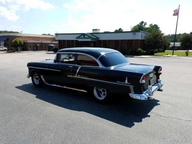 1955 Black Chevrolet Bel Air/150/210