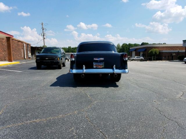 1955 Black Chevrolet Bel Air/150/210