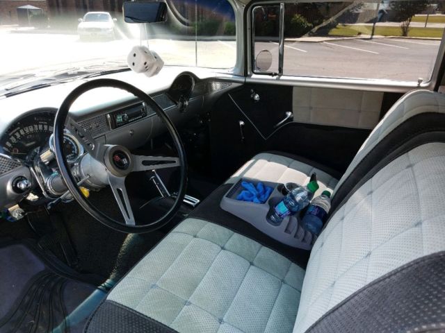 1955 Black Chevrolet Bel Air/150/210