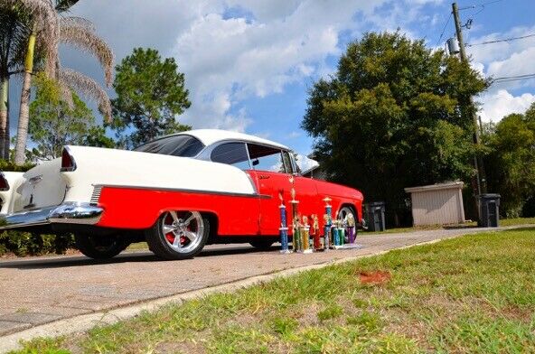 1955 Red Chevrolet Bel Air/150/210