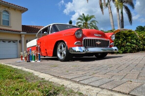1955 Red Chevrolet Bel Air/150/210
