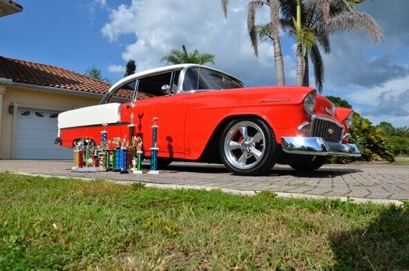 1955 Red Chevrolet Bel Air/150/210