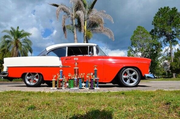 1955 Red Chevrolet Bel Air/150/210