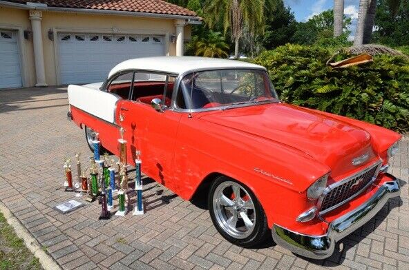 1955 Red Chevrolet Bel Air/150/210