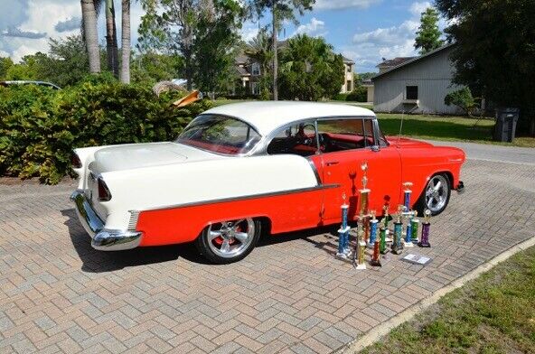 1955 Red Chevrolet Bel Air/150/210