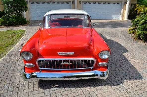 1955 Red Chevrolet Bel Air/150/210