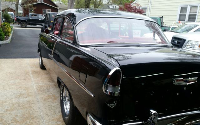 1955 Black Chevrolet Bel Air/150/210 Coupe