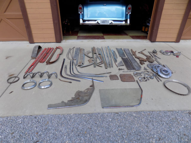 1955 flat black Chevrolet Nomad Wagon