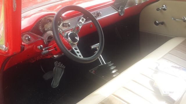 1955 Red Chevrolet Bel Air/150/210 SEDAN DELIVERY