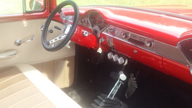 1955 Red Chevrolet Bel Air/150/210 SEDAN DELIVERY