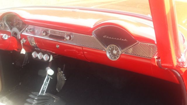 1955 Red Chevrolet Bel Air/150/210 SEDAN DELIVERY