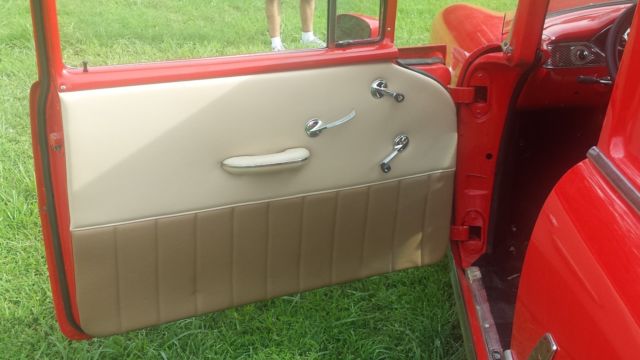 1955 Red Chevrolet Bel Air/150/210 SEDAN DELIVERY
