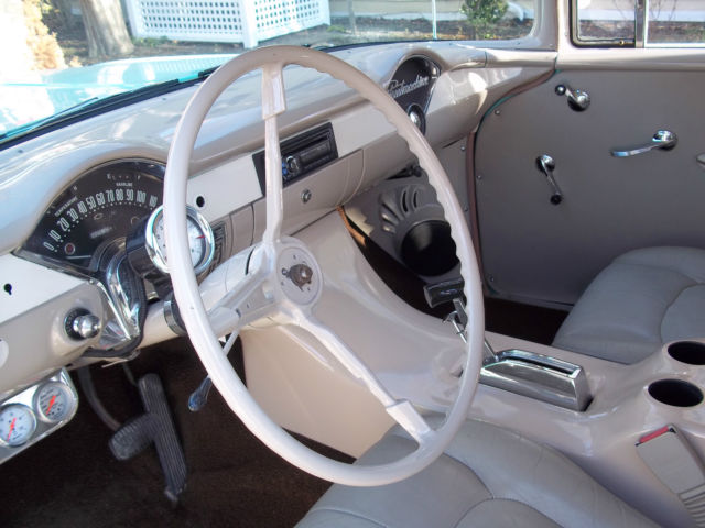 1955 Neptune green & white Chevrolet Bel Air/150/210 Wagon