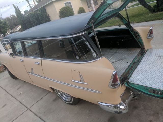 1955 peach Chevrolet Bel Air/150/210 Wagon