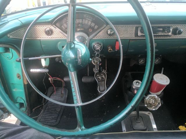 1955 peach Chevrolet Bel Air/150/210 Wagon