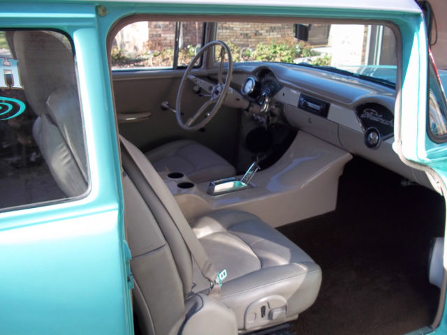 1955 Neptune green & white Chevrolet Bel Air/150/210 Wagon