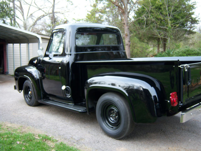 1955 Black Ford F-100 pickup