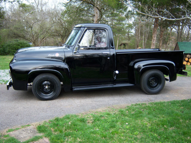 1955 Black Ford F-100 pickup