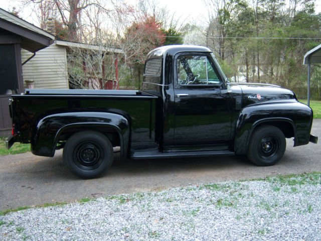 1955 Black Ford F-100 pickup